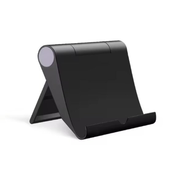 Portable Phone Tablet Desk Holder Stand Foldable Adjustable Angle (Black) - Picture 1 of 7